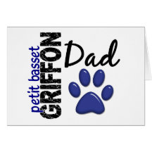 Petit Basset Griffon Dad 2 Greeting Cards
