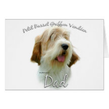 Petit Basset Griffon Vend�en Dad 2 Greeting Cards