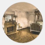 Petit Trianon, chamber of Marie Antoinette, Versai Round Stickers