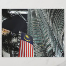 Petronas Towers at Night Custom Flyer