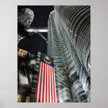 Petronas Towers at Night Print
