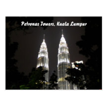 Petronas Towers postcard