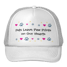 Pets Leave Paw Prints on Our Hearts Hats