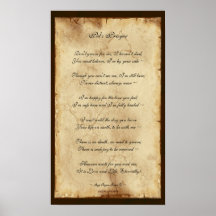 "Pet's Prayer" Memorial Poem Parchment Poster