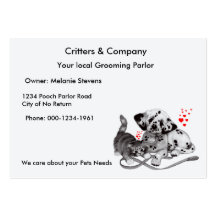 Pets Profile Card Business Cards