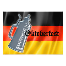 Pewter Beer Stein German Flag Oktoberfest Personalised Announcements