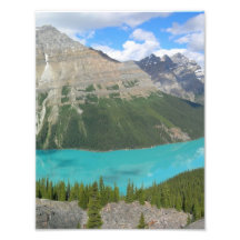 Peyto Glacial Lake Banff Park Alberta Canada Photo