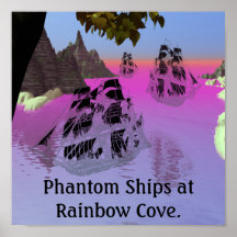 Phantom Ships at Rainbow Cove. Print