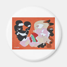 Phantom Unmasked Fridge Magnet