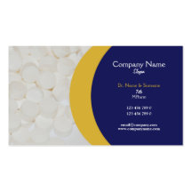 Pharmaceutical tablets medical Practitioner's Business Card Template