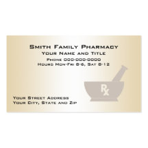 Pharmacist Business Card