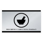 Pharmacist Compounding Pharmacy Mortar Pestle Business Card Template