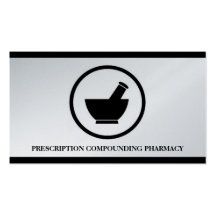 Pharmacist Compounding Pharmacy Mortar Pestle Business Card Template