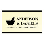 Pharmacist Compounding Pharmacy Mortar Pestle Business Card Template