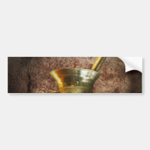 Pharmacist - Mortarium and Pistillum Bumper Sticker