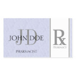 Pharmacist/Prescription Pharmacy Light Sky Blue Business Card Templates