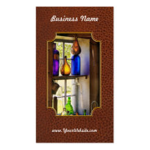 Pharmacy - Colourful glassware Business Cards