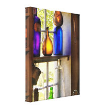 Pharmacy - Colourful glassware Gallery Wrapped Canvas