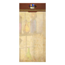 Pharmacy - Colourful glassware Customized Rack Card