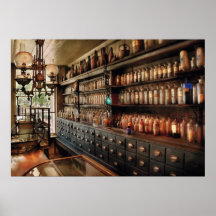 Pharmacy - So many drawers and bottles Posters