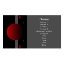 Phase - Red Business Card Template