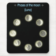 phases of the moon mouse pads