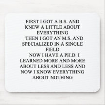 PHD joke Mousepads