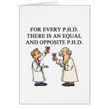 PHD proverb Greeting Cards