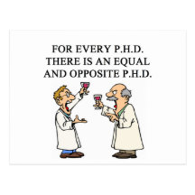 PHD proverb Postcard