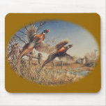 Pheasants Aloft - Great Hunting on the farm Mousemats