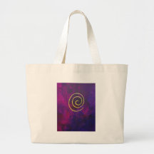 Philip Bowman Infinity Deep Purple Decorative Art Canvas Bags
