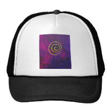 Philip Bowman Infinity Deep Purple Decorative Art Mesh Hat