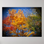 Philippians 4:13 I can do all things Christ Autumn Print