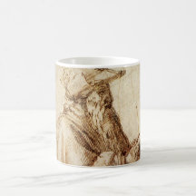 Philosopher by Michelangelo, Vintage Renaissance Coffee Mugs