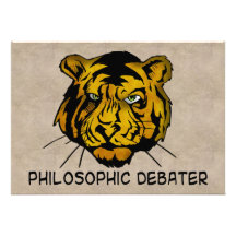 Philosophic Debater Custom Invitation