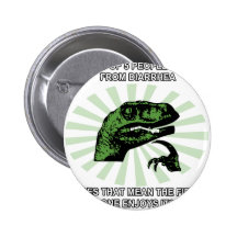 Philosoraptor Diarrhoea Pin