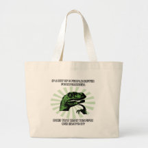 Philosoraptor Diarrhoea Tote Bags