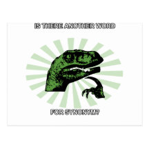 Philosoraptor Menopause Postcard