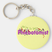 Phlebotomist "We're So Vein" Stick People Keychains