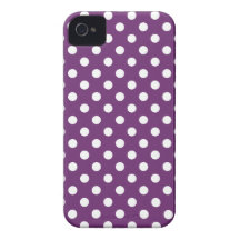Phlox Purple Polka Dot Iphone 4/4S Case iPhone 4 Cover