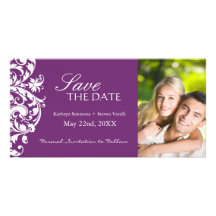 Phlox Save The Date Invitation Photo Card