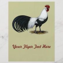 Phoenix:  Silver Duckwing Rooster Full Color Flyer