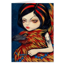 "Phoenix Tattoo" Greeting Card