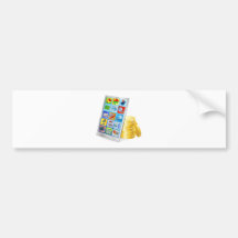 Phone or tablet PC money concept Bumper Sticker