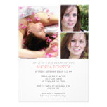 Photo Baby Shower Invitations for Girls with Bird