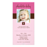 PHOTO BIRTHDAY INVITATIONS :: lovely square 5 Photo Cards
