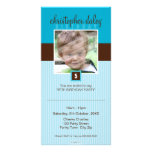 PHOTO BIRTHDAY INVITATIONS :: lovely square 8 Picture Card