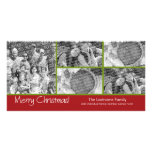 Photo Card: Merry Christmas with 5 photo collage