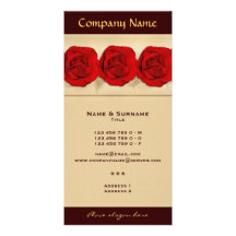Photo cards template - customisable red roses