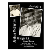 Photo Frame Grad Announcement Postcards